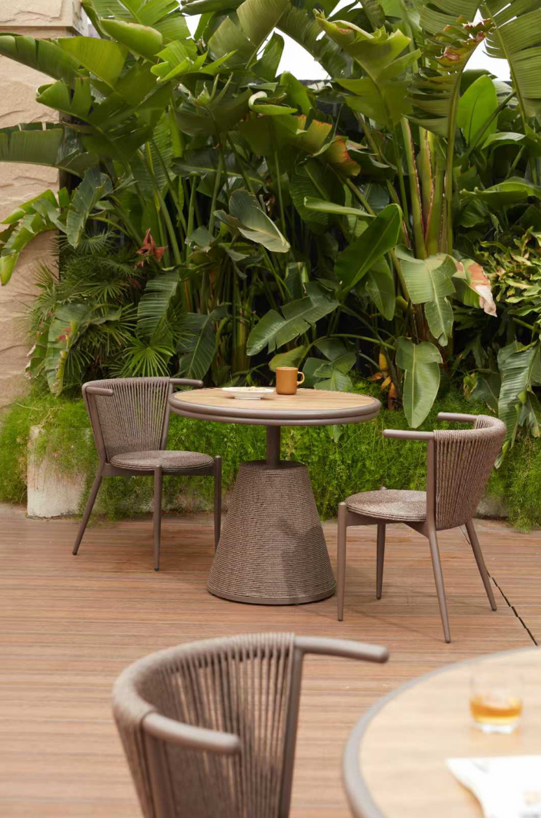 Zen-Style Outdoor Chair & Table Set