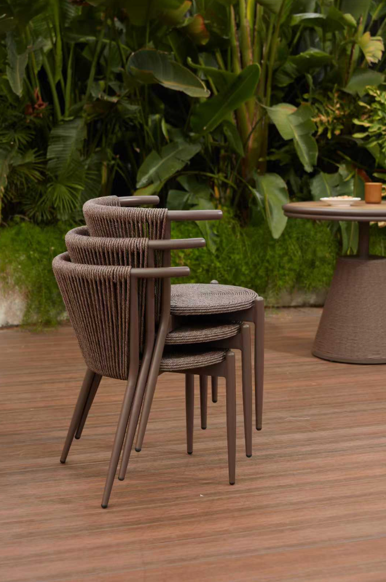 Zen-Style Outdoor Chair & Table Set