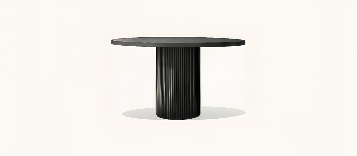 Black Coffee Side Table – Round Table